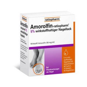 AMOROLFIN-ratiopharm 5% wirkstoffhalt.Nagellack