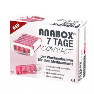 ANABOX Compact 7 Tage Wochendosierer pink/weiß