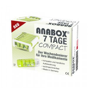 ANABOX Compact 7 Tage Wochendosierer grün/weiß